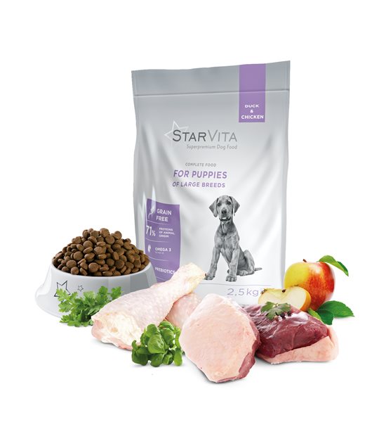Welpen für grosse Rassen (Ente&Huhn) 2.5kg