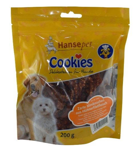 Coockies Zarte Miniknochen aus Hühnerfleisch 200g