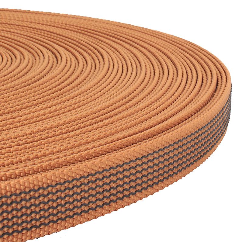Schleppleine Gurtband cognac 20mm