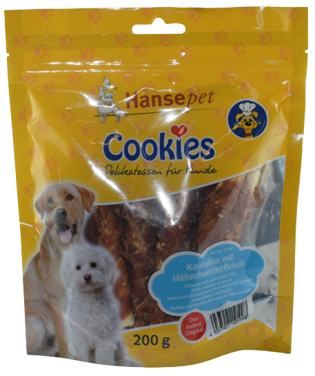 Coockies Hähnchen + Kaustange – Das leckere Original! 200g
