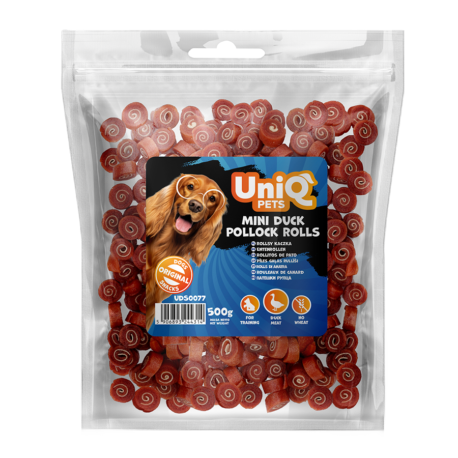Hundesnack 500g Entenrollen